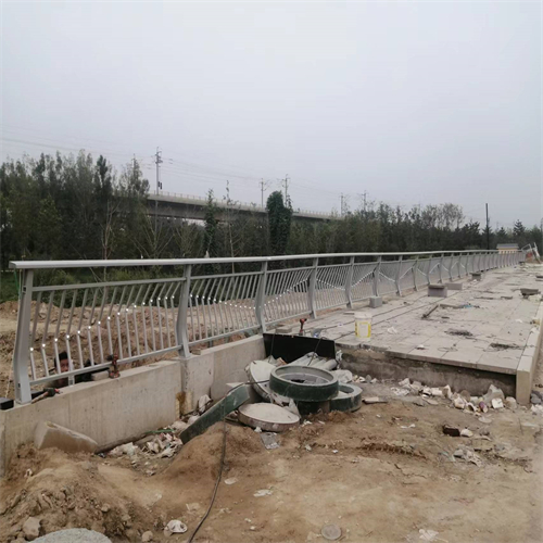 加工定制钢管河道护栏