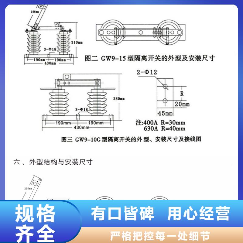 【羿振电气】隔离开关HGW9-12W/630