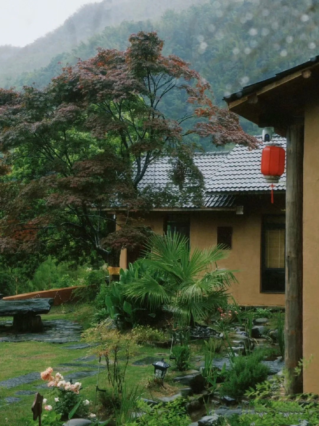 仿夯土外墙漆施工#内外墙稻草漆#民宿改造#乡村建设
