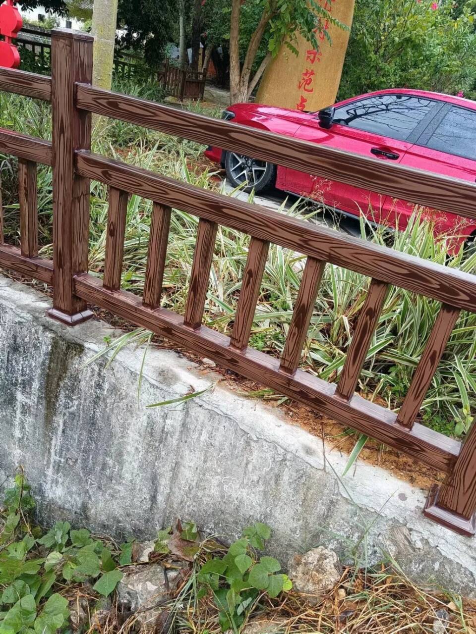 廊架护栏木纹漆，钢结构仿木纹漆，仿古木纹漆源头工厂