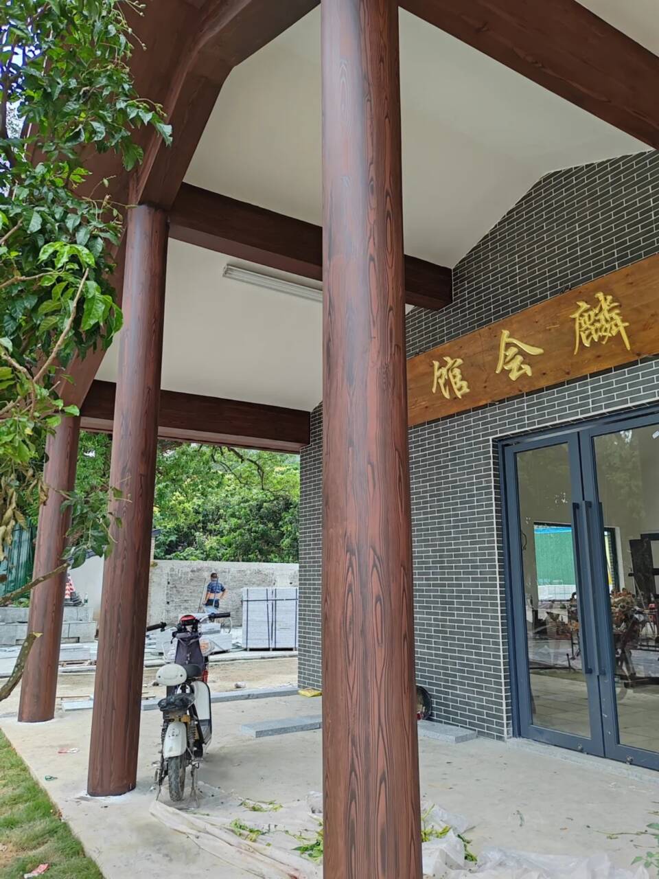 钢结构仿木纹漆，金属面木纹漆，镀锌管木纹漆批发施工