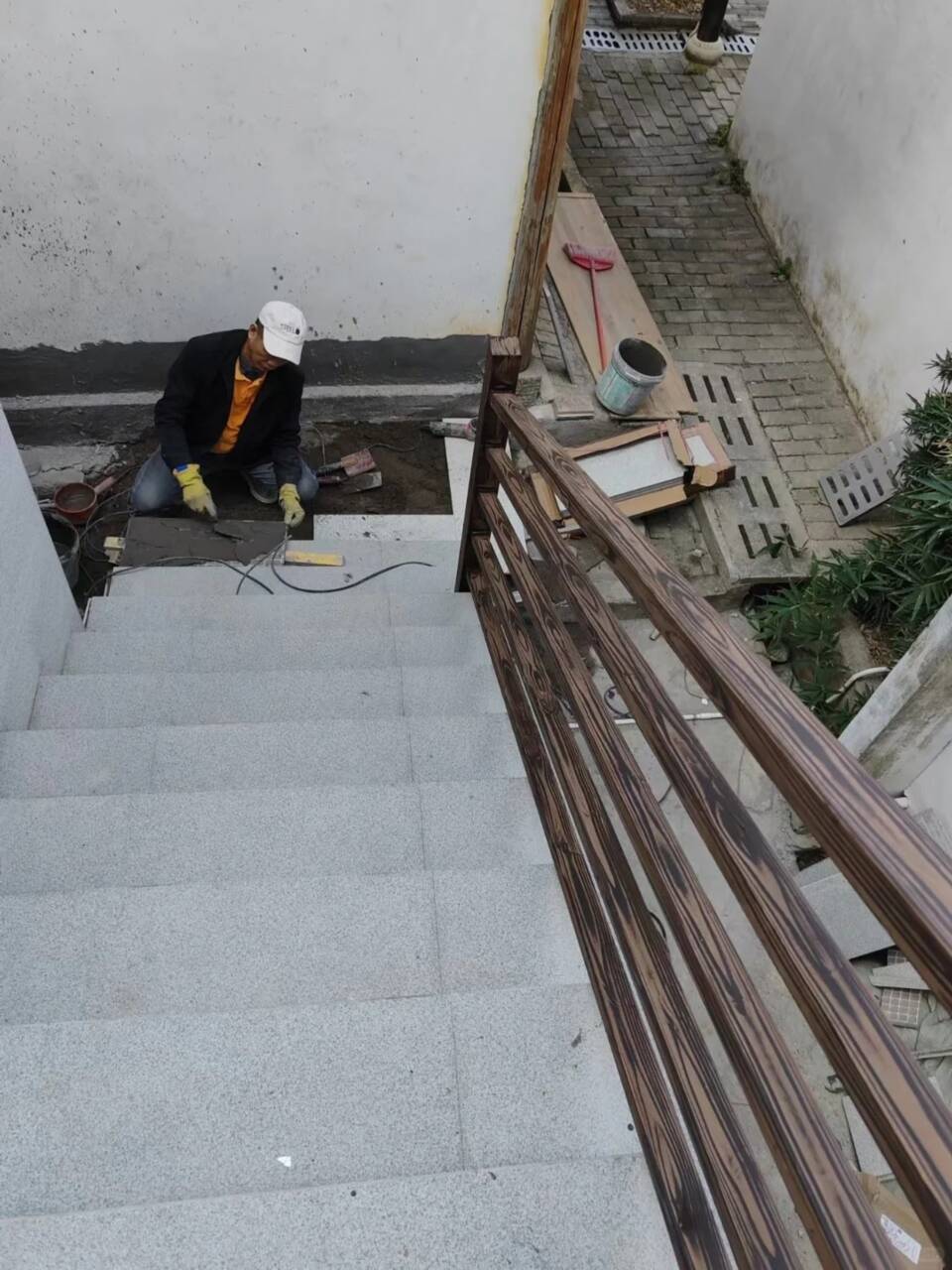 廊架长廊木纹漆施工价格源头工厂