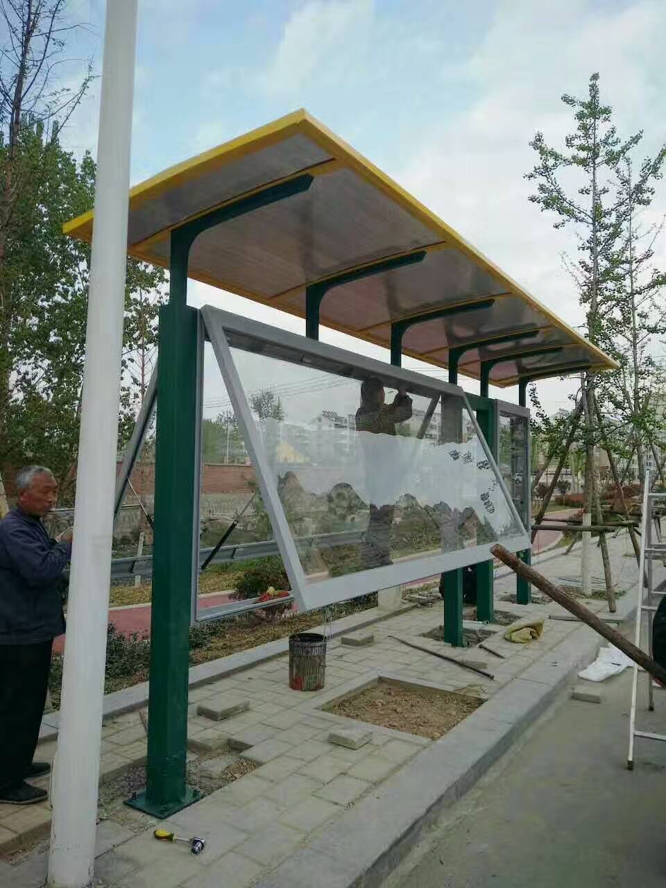 高端电子站牌候车亭品质放心