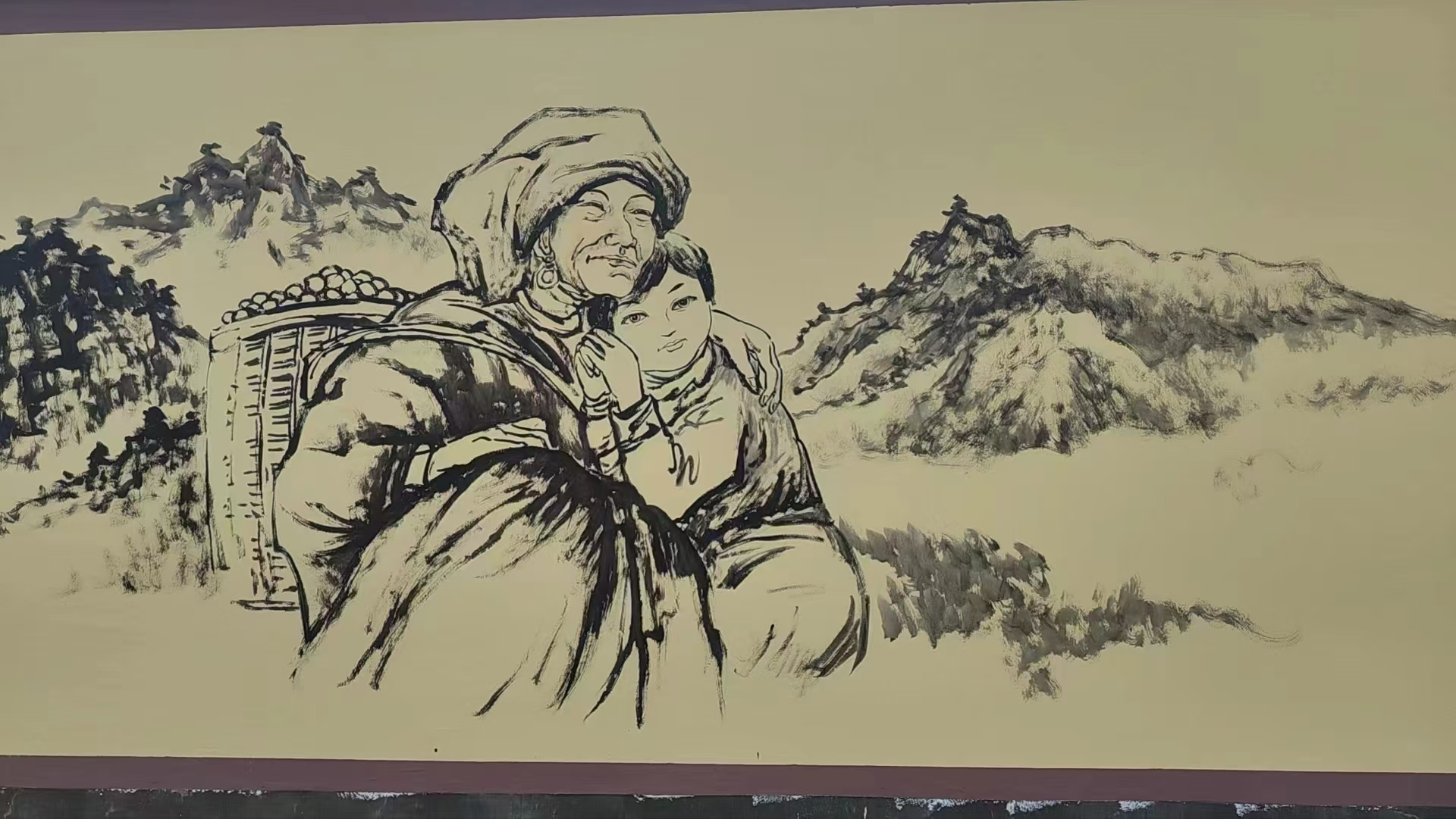 美丽乡村彩绘手绘墙壁画公司