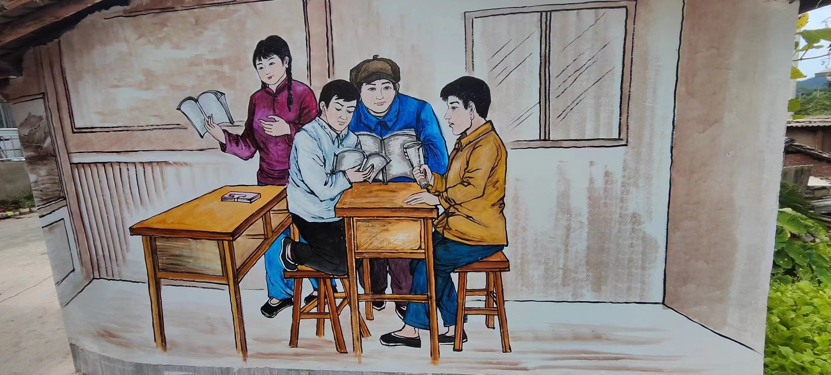 外墙彩绘手绘墙绘画公司