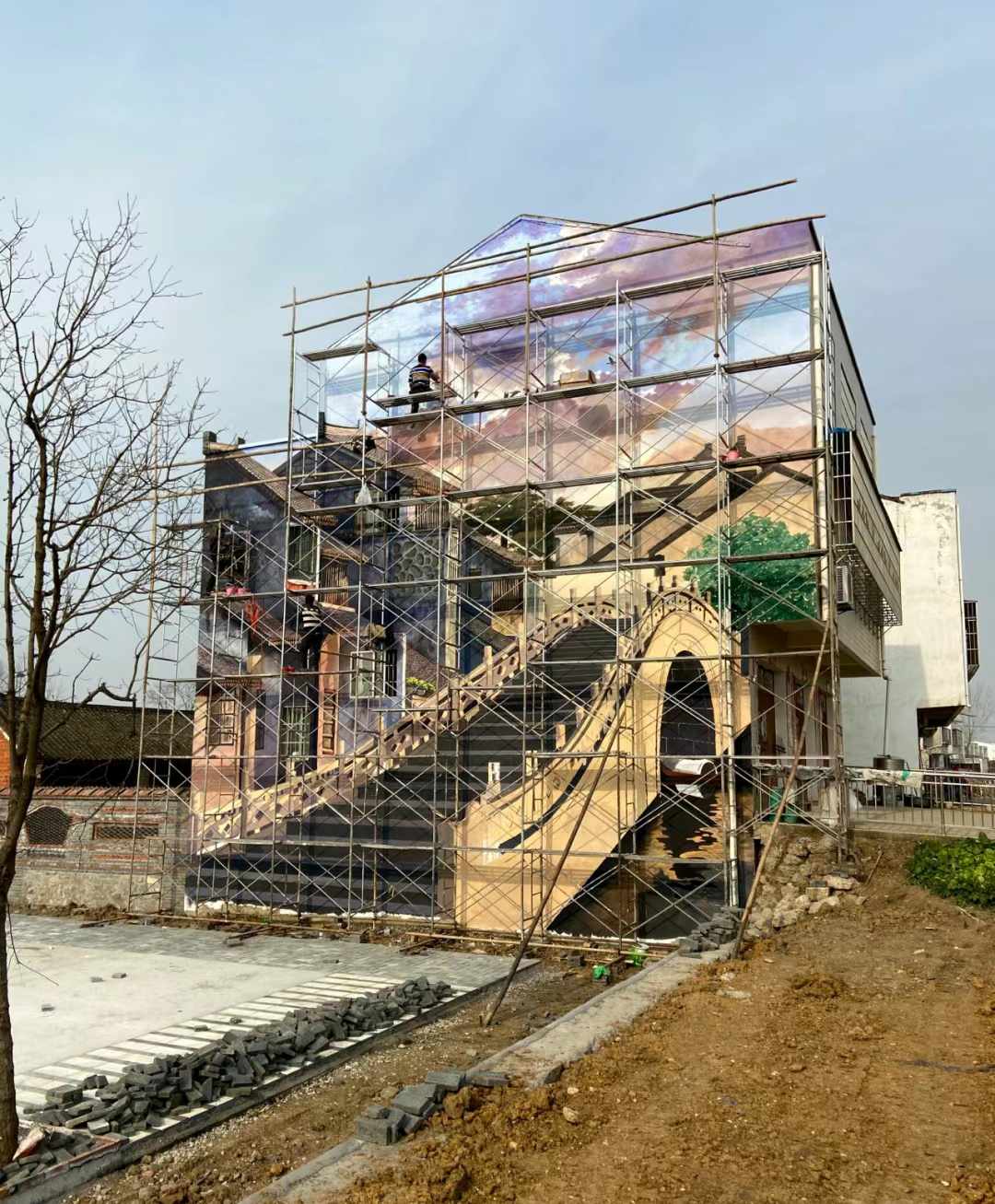 外墙彩绘手绘墙绘画涂鸦公司