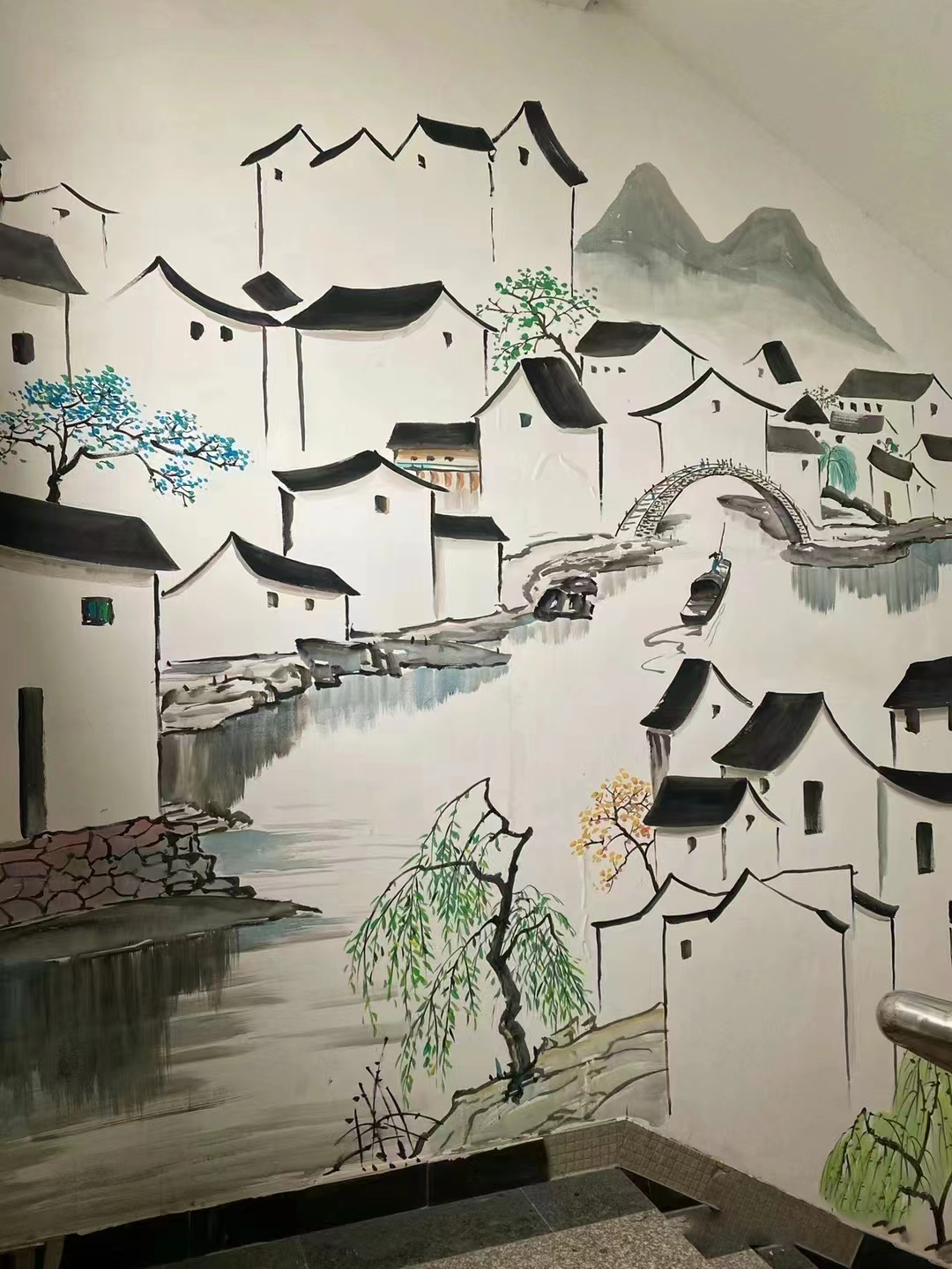 墙面彩绘墙体手绘壁画师公司