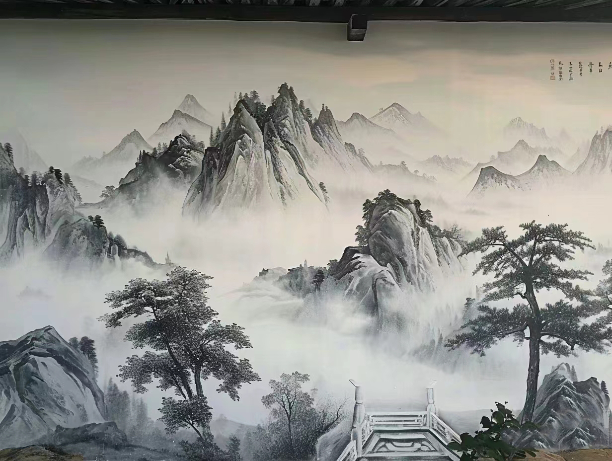 外墙彩绘手绘墙绘画团队