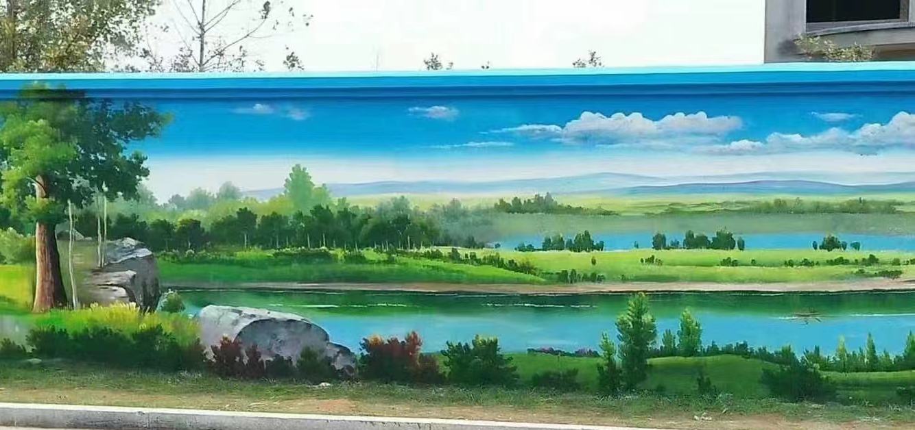 外墙彩绘手绘墙绘画涂鸦团队