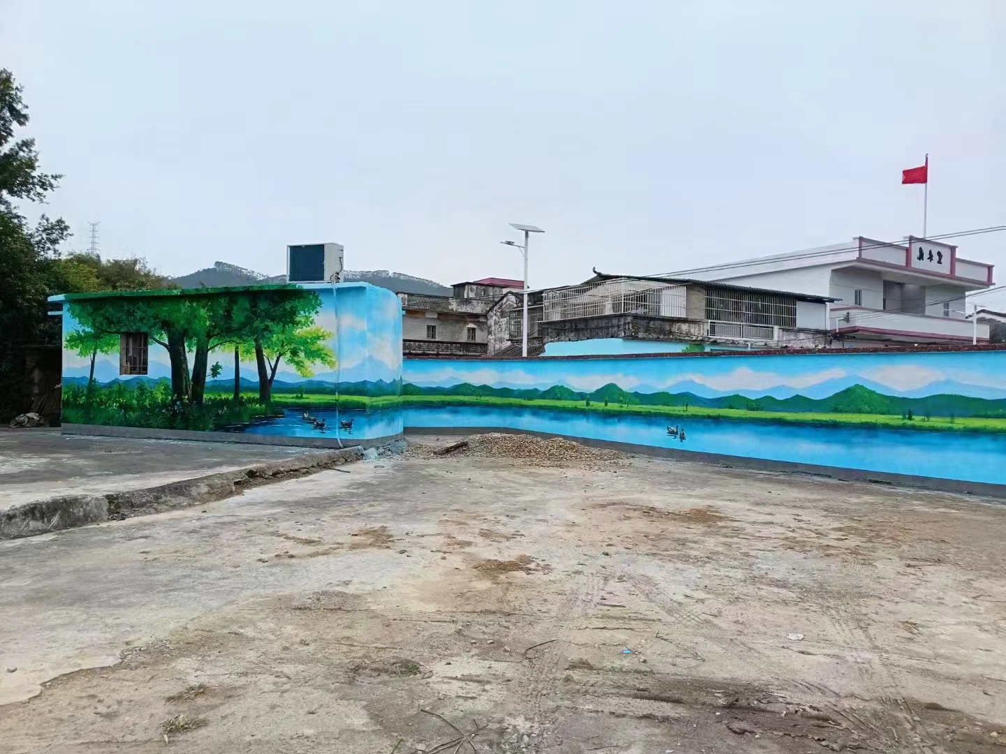 美丽乡村彩绘手绘墙绘团队